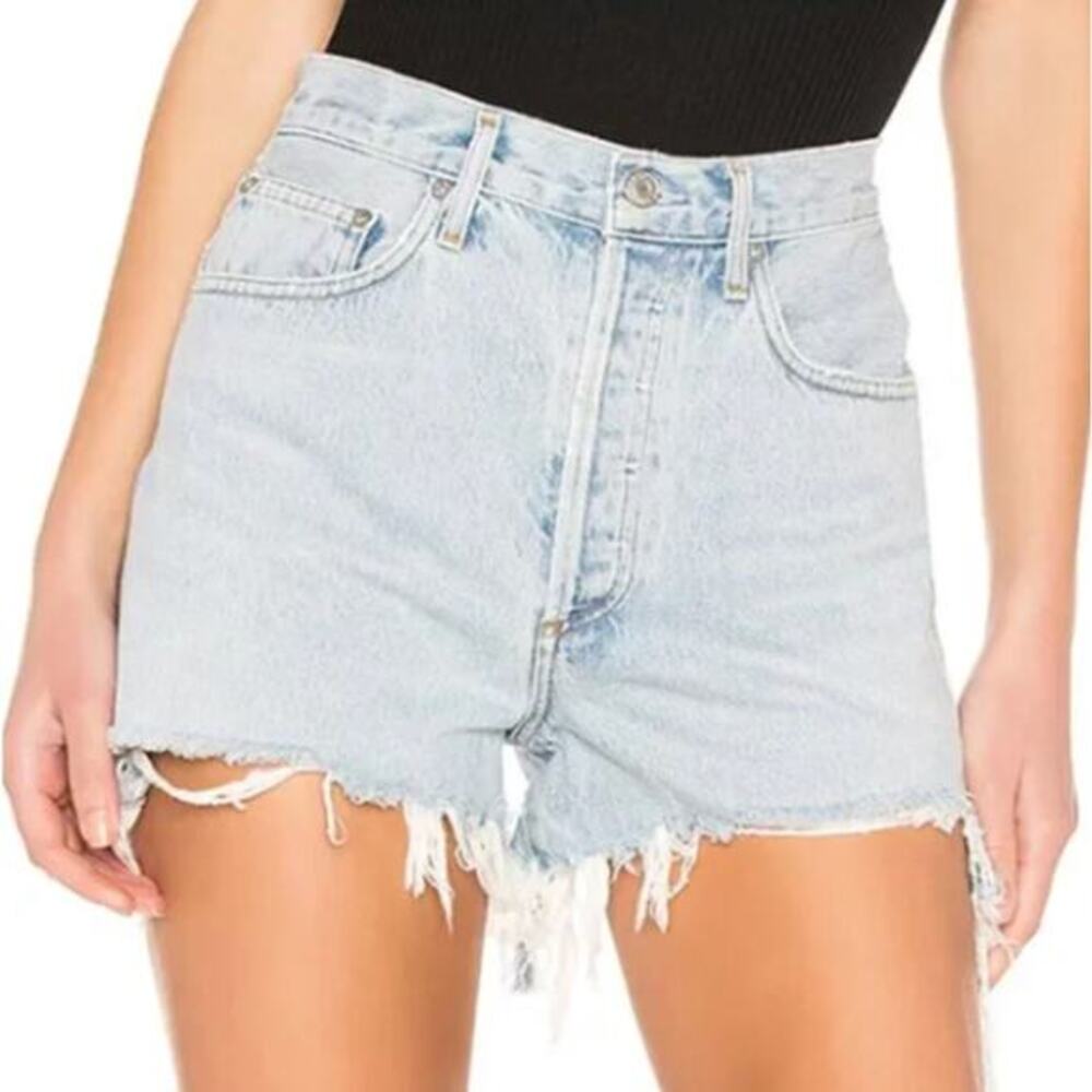 AGOLDE high rise Dee Shorts in Digit